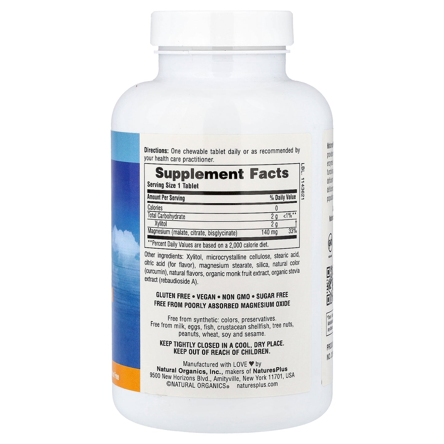 NaturesPlus, KalmAssure® Magnesium Chewable, Orange, 60 Tablets