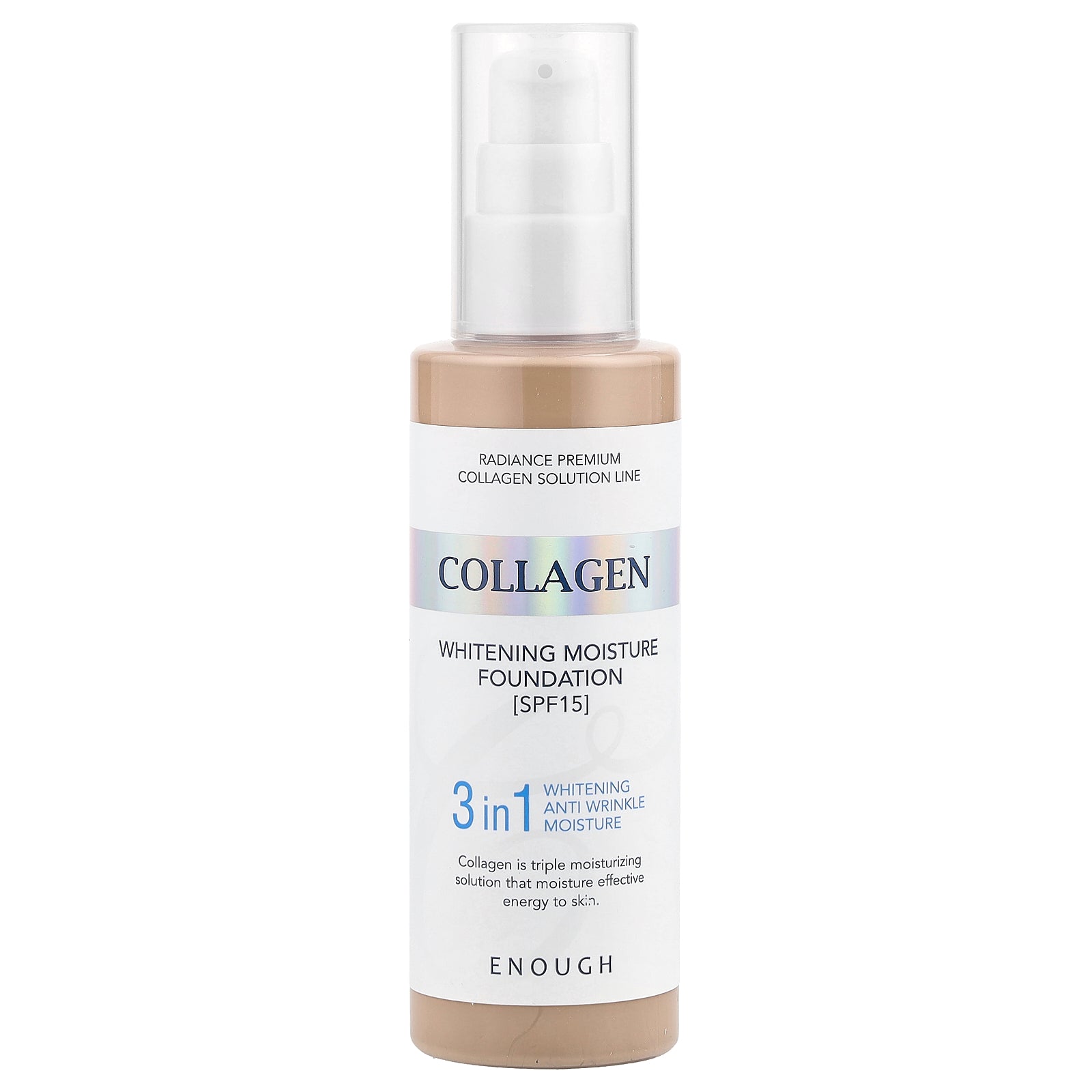 Enough, Collagen, Whitening Moisture Foundation, SPF15, #13, 3.38 fl oz (100 ml)