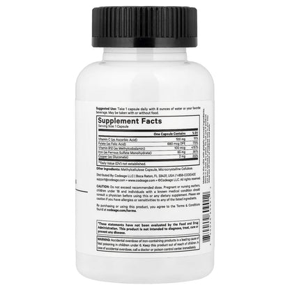 Codeage, Amen, Iron Ultra, 60 Vegetable Capsules