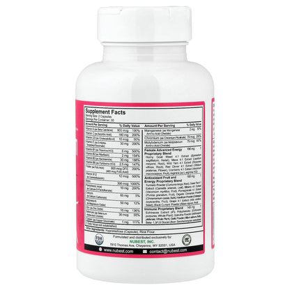 NuBest, Women's Multi, 60 Vegetarian Capsules