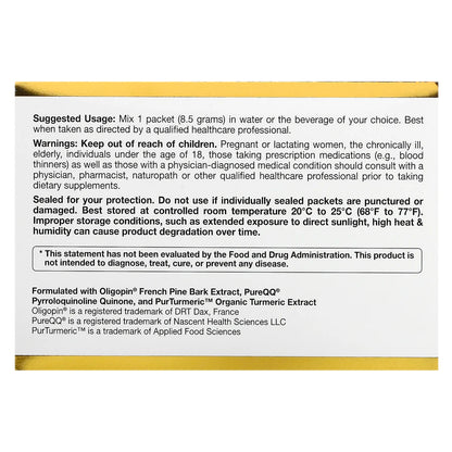 California Gold Nutrition, MEM Food, Memory & Cognitive Support, 60 Packets, 0.3 oz (8.5 g) Each