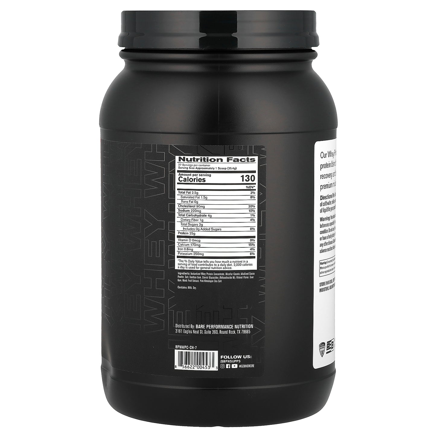 BPN, Whey Protein, Fudge Chocolate, 2 lbs 1.7 oz, (956 g)