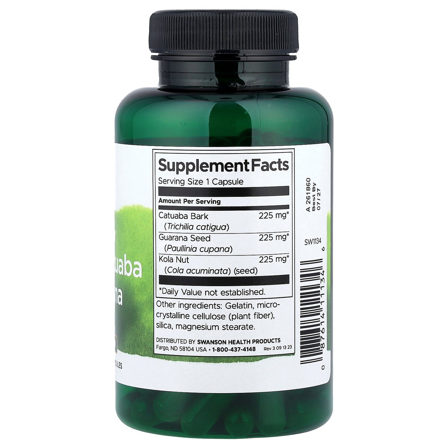 Swanson, Full Spectrum® Kola Nut, Catuaba and Guarana, 90 Capsules