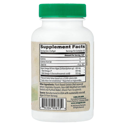 OmegaVia, Vegan Omega-3, 60 Softgels