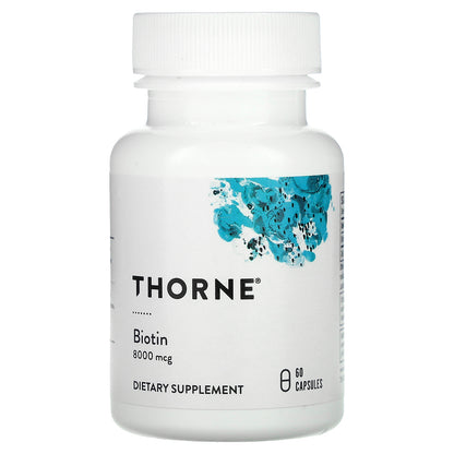 Thorne, Biotin, 8,000 mcg, 60 Capsules