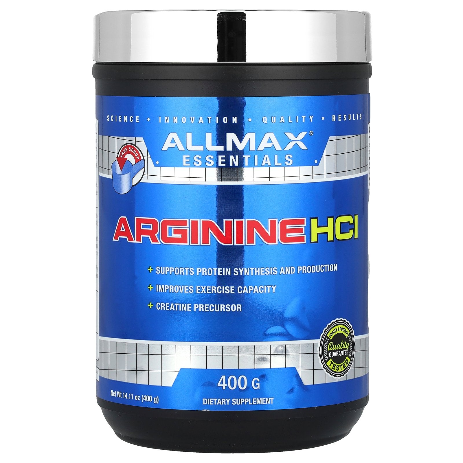 ALLMAX, Essentials, Arginine HCl, 5 g, 14.11 oz (400 g)