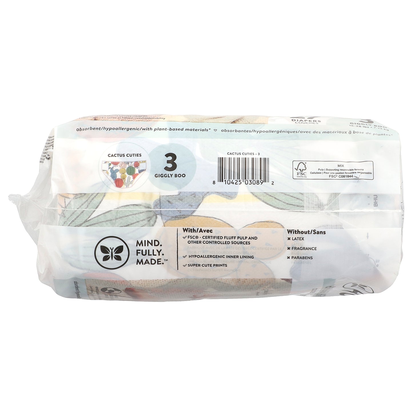 The Honest Company, Clean Conscious Diapers™, Size 3, 16-28 lbs, Donut Grow Up, 27 Diapers