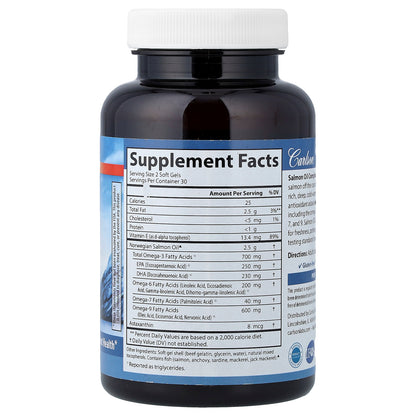 Carlson, Omega-3 Enriched Salmon Oil Complete, 60 Soft Gels