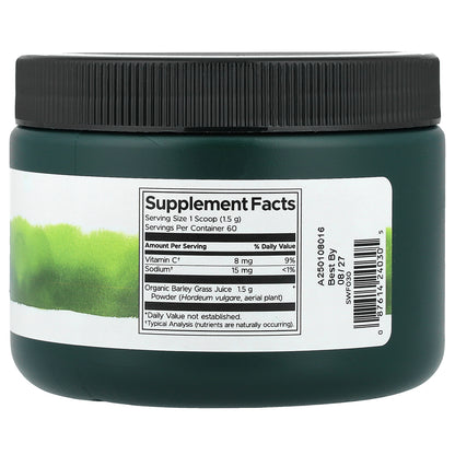 Swanson, Barley Grass Juice Powder, 3.17 oz (90 g)