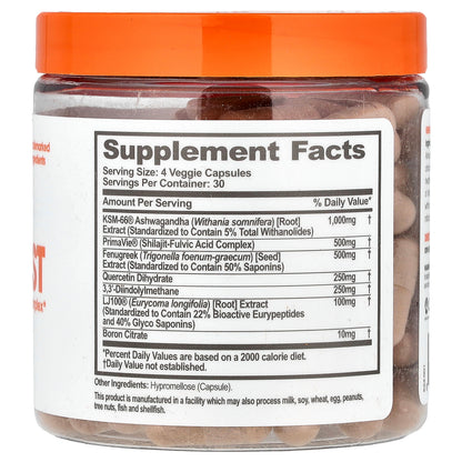 The Genius Brand, Genius Test, Advanced Testosterone Optimization Complex, 120 Veggie Capsules