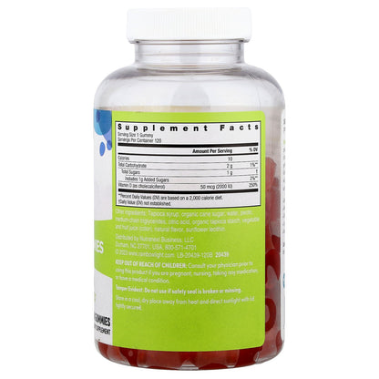 Rainbow Light, Vitamin D3 Gummies, High Potency, Peach, 2,000 IU, 120 Vegetarian Gummies