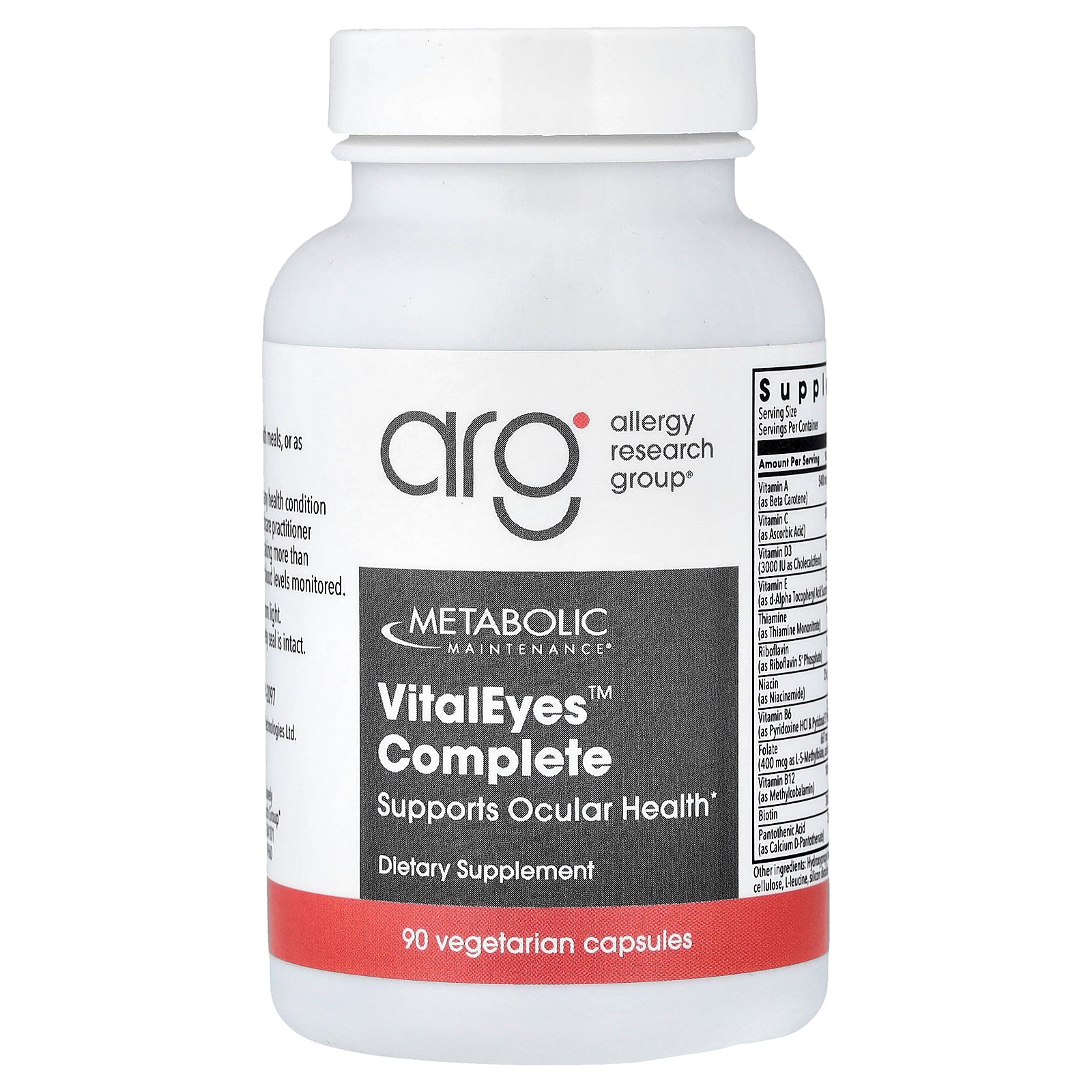 Metabolic Maintenance, VitalEyes™ Complete, 90 Vegetarian Capsules