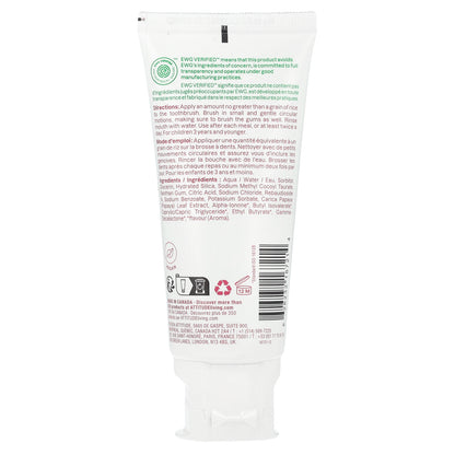 ATTITUDE, Baby Leaves™, Fluoride Free Training Toothpaste, Strawberry, 2.5 fl oz (75 ml)