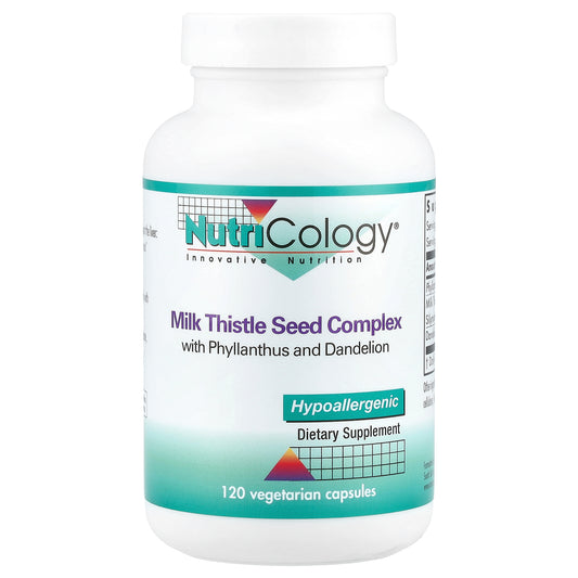 Nutricology, Milk Thistle Seed Complex, 120 Vegetarian Capsules