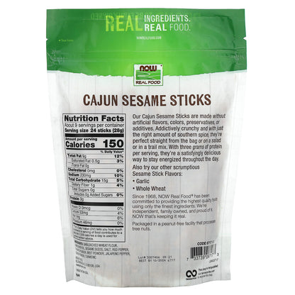 NOW Foods, Cajun Sesame Sticks, 9 oz (255 g)