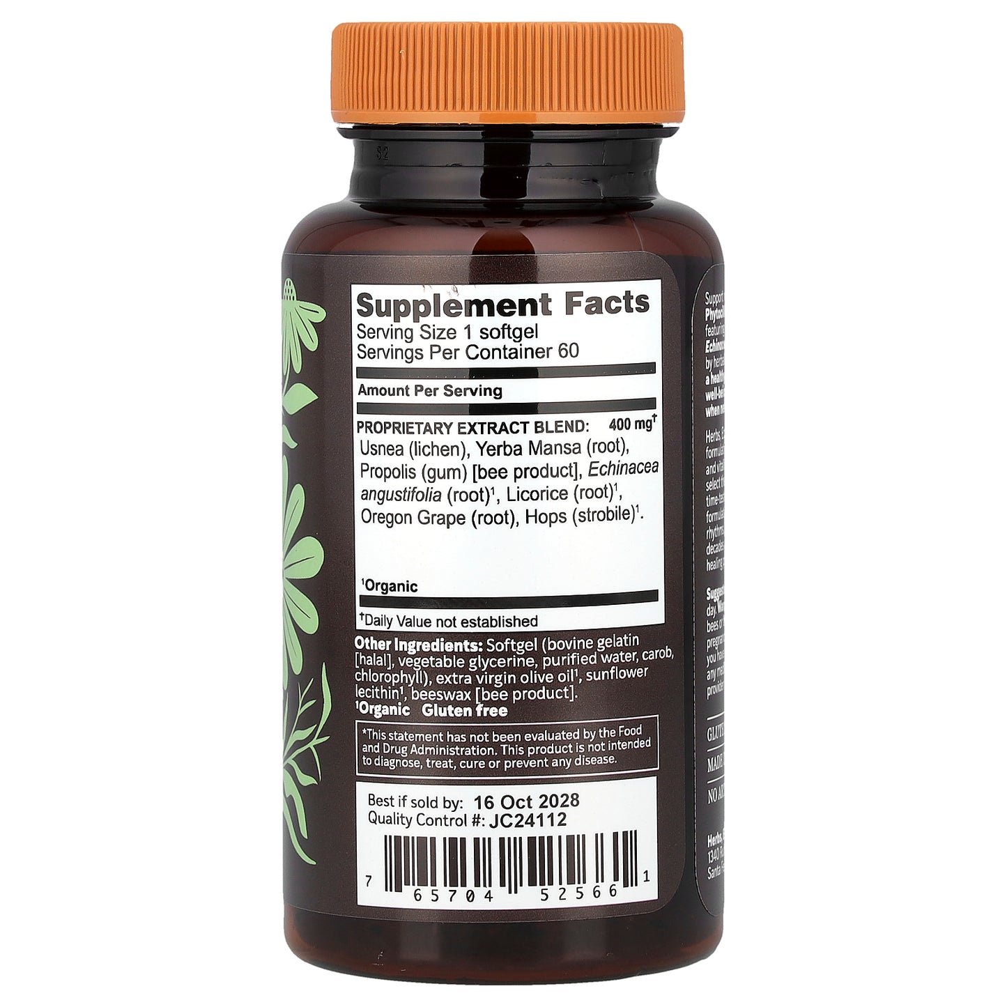 Herbs Etc., Phytocillin®, 60 Softgels (400 mg per Softgel)