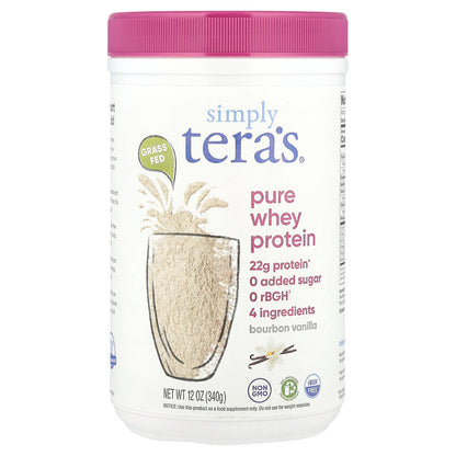 Simply Tera's, Pure Whey Protein, Bourbon Vanilla, 12 oz (340 g)