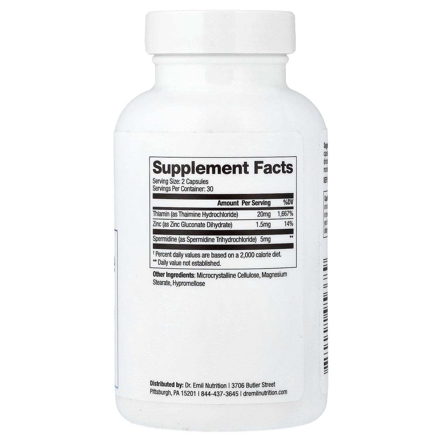 Dr. Emil Nutrition, Spermidine, 60 Capsules