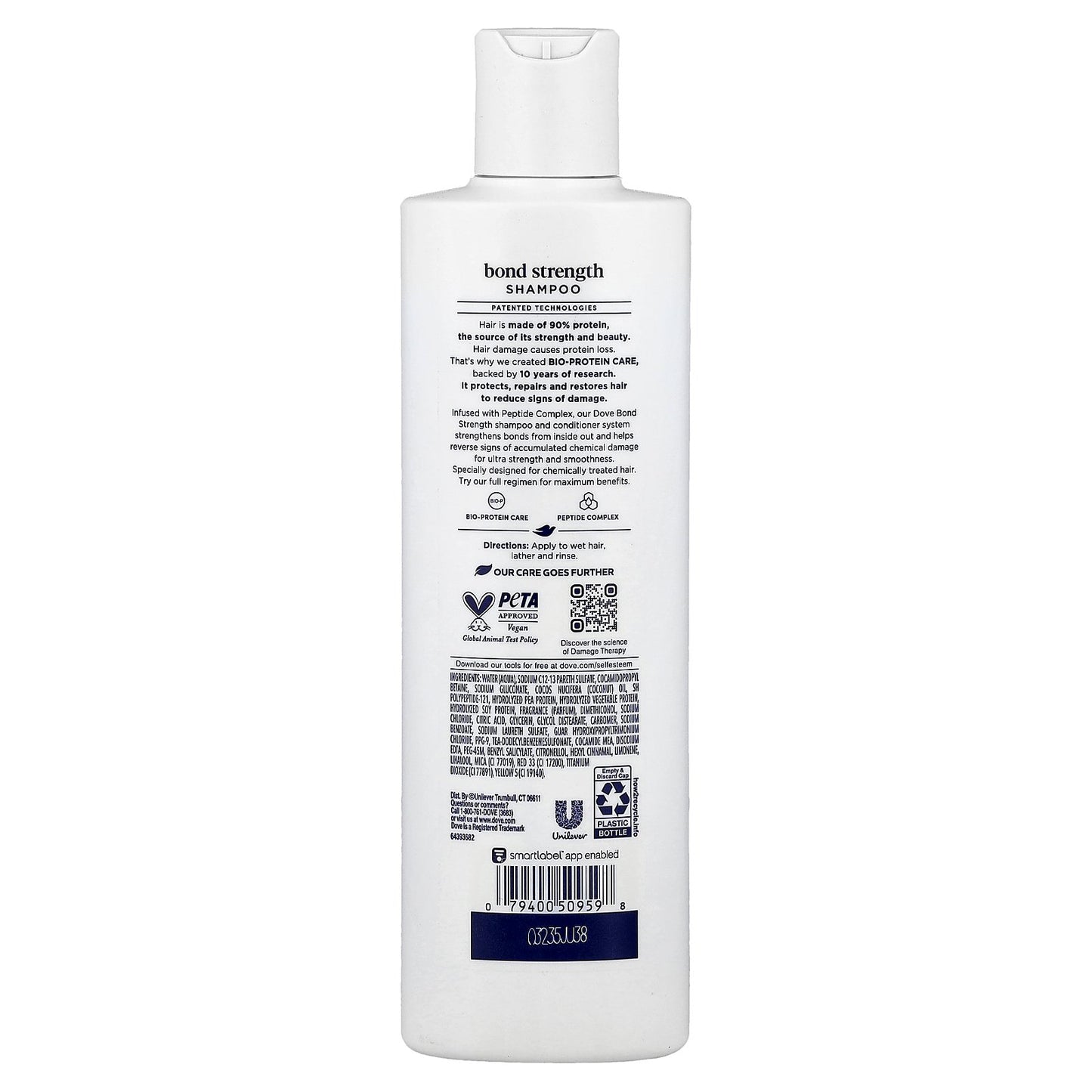 Dove, Bond Strength + Peptide Complex Shampoo, 12 fl oz (355 ml)