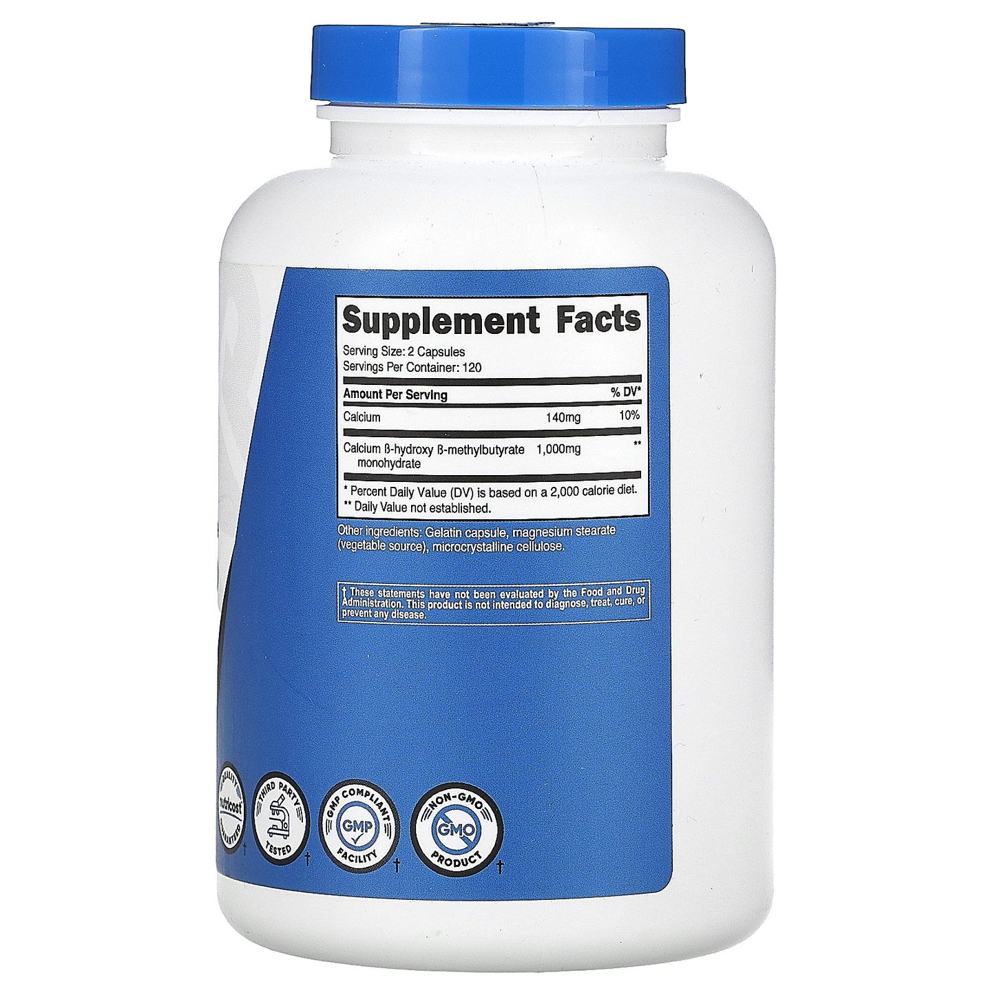 Nutricost, HMB, B-Hydroxy-B-methylbutyrate, 240 Capsules (500 mg per Capsule)