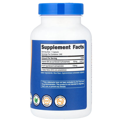 Nutricost, P-5-P, 100 mg, 240 Capsules