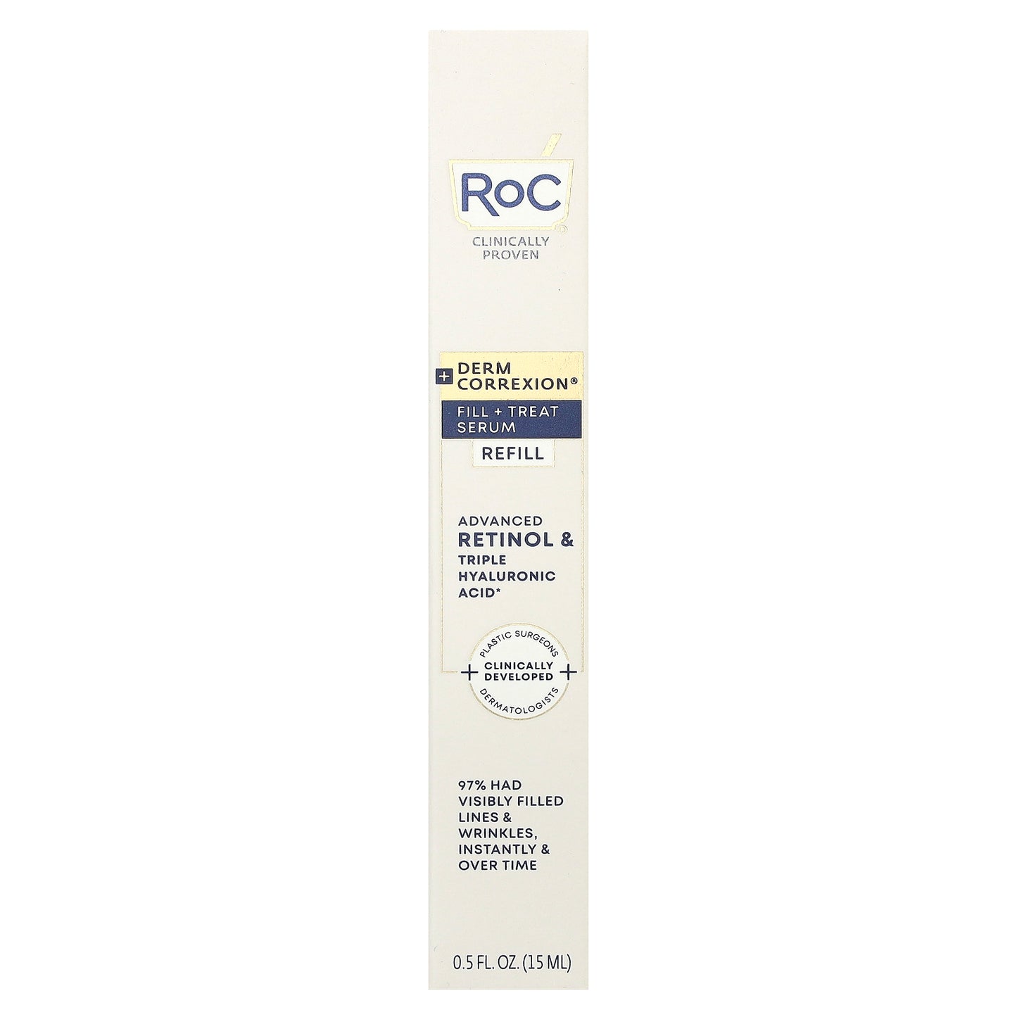 RoC, Derm Correxion®, Fill + Treat Serum, Refill, 0.5 fl oz (15 ml)