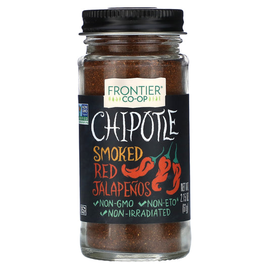 Frontier Co-op, Chipotle, Smoked Red Jalapenos, 2.15 oz (61 g)