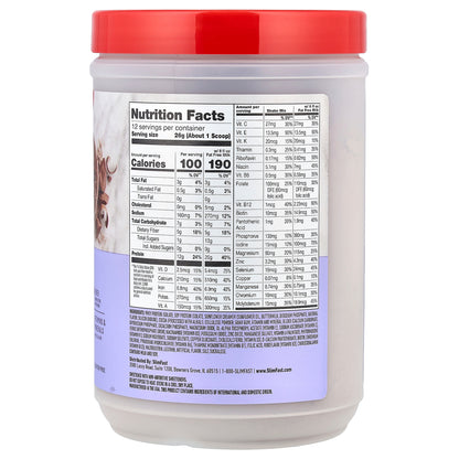 SlimFast, High Protein, Meal Replacement Smoothie Mix, Creamy Chocolate, 11 oz (312 g)