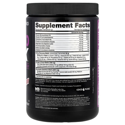 NutraBio, Amino Kick™, Grape Berry Crush, 9.6 oz (272 g)
