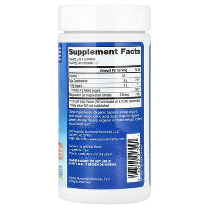 Natural Vitality, CALM®, Magnesium Gummies, Orange, 60 Gummies (82.5 mg per Gummy)