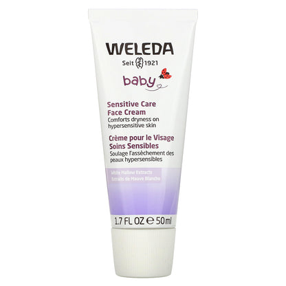 Weleda, Baby, Sensitive Care Face Cream, White Mallows Extracts, 1.7 fl oz (50 ml)