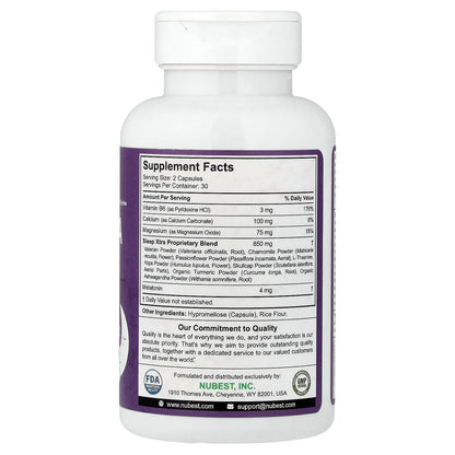 NuBest, Sleep Xtra, 60 Vegetarian Capsules