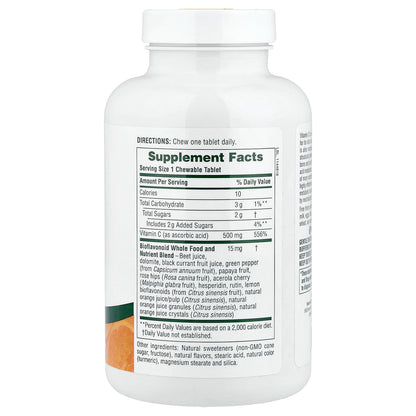 NaturesPlus, Chewable Orange Juice, Vitamin C, Natural Orange, 90 Tablets