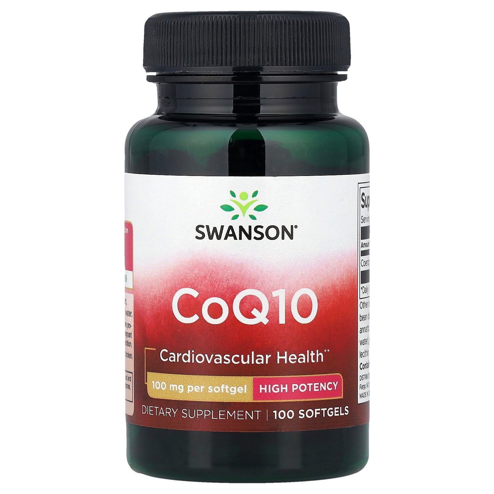 Swanson, CoQ10, High Potency, 100 mg, 100 Softgels
