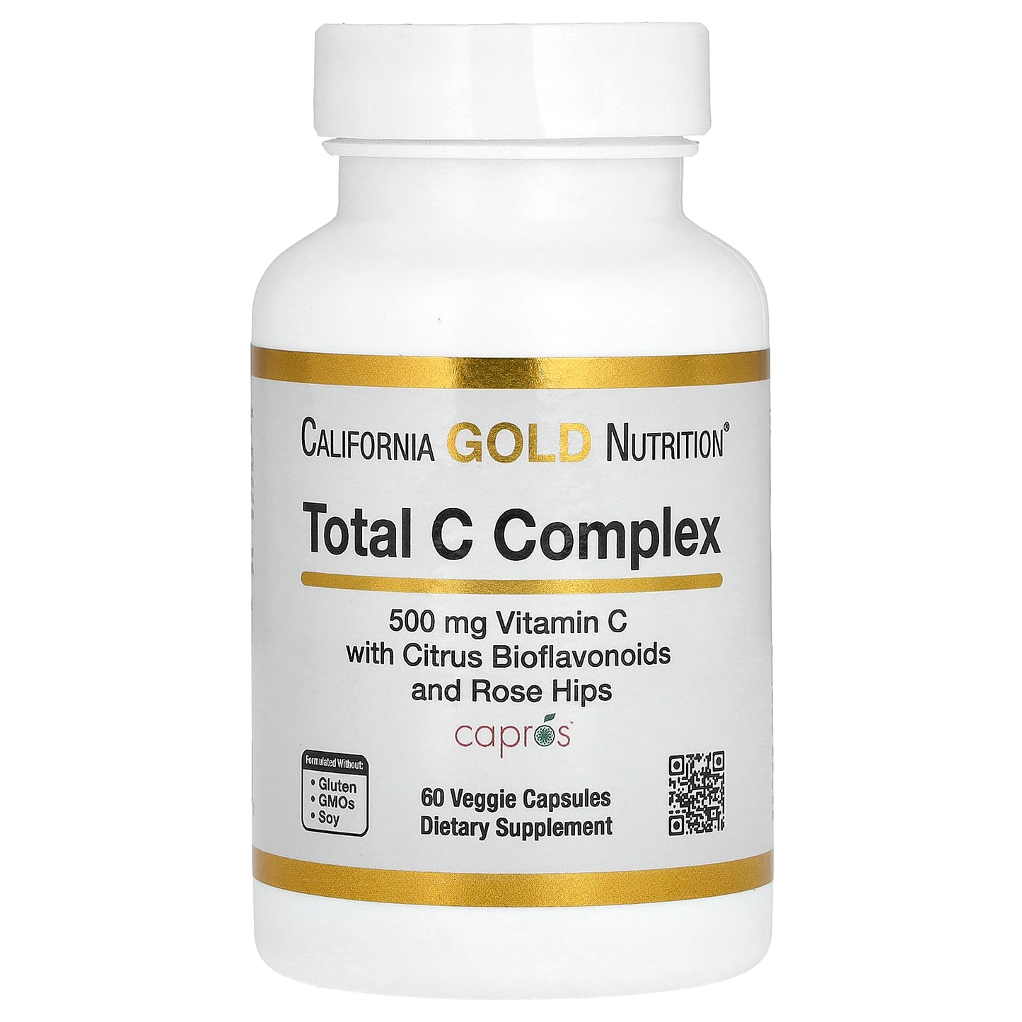 California Gold Nutrition, Total C Complex, 500 mg, 60 Veggie Capsules