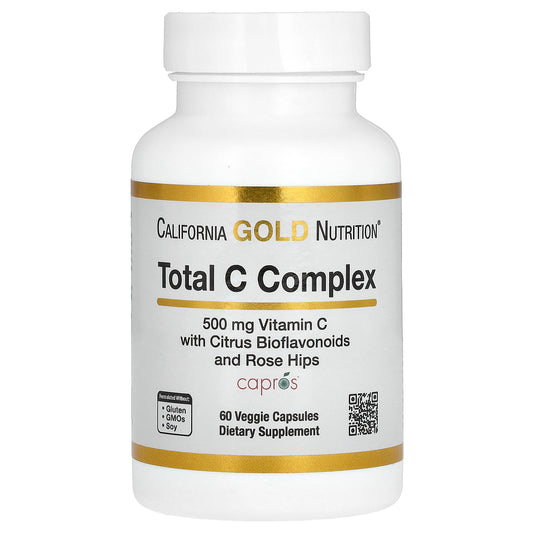 California Gold Nutrition, Total C Complex, 500 mg, 60 Veggie Capsules