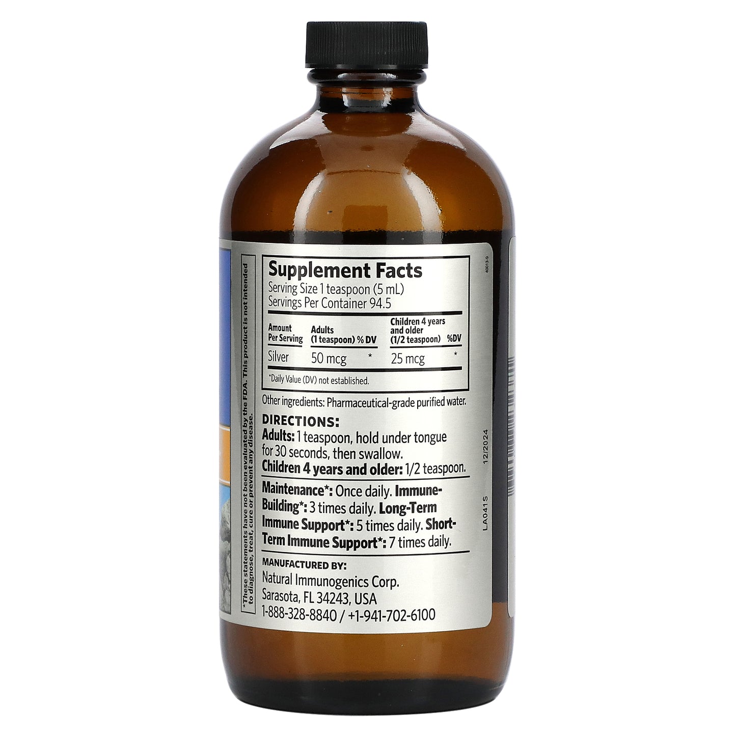 Sovereign Silver, Bio-Active Silver Hydrosol™, 10 PPM, 16 fl oz (473 ml)