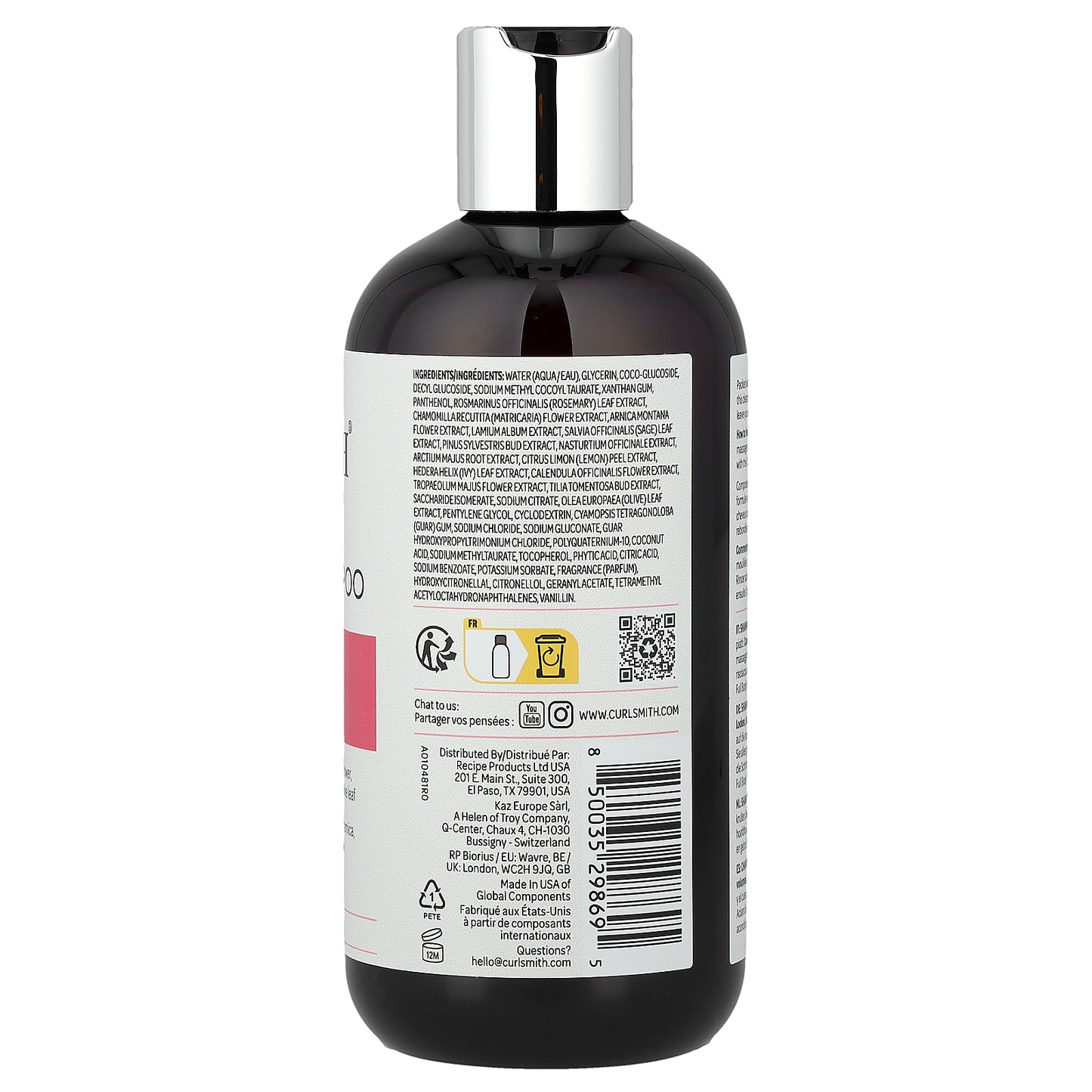 Curlsmith, Full Body Weightless Shampoo, Dull Flat Curls, 12 fl oz (355 ml)