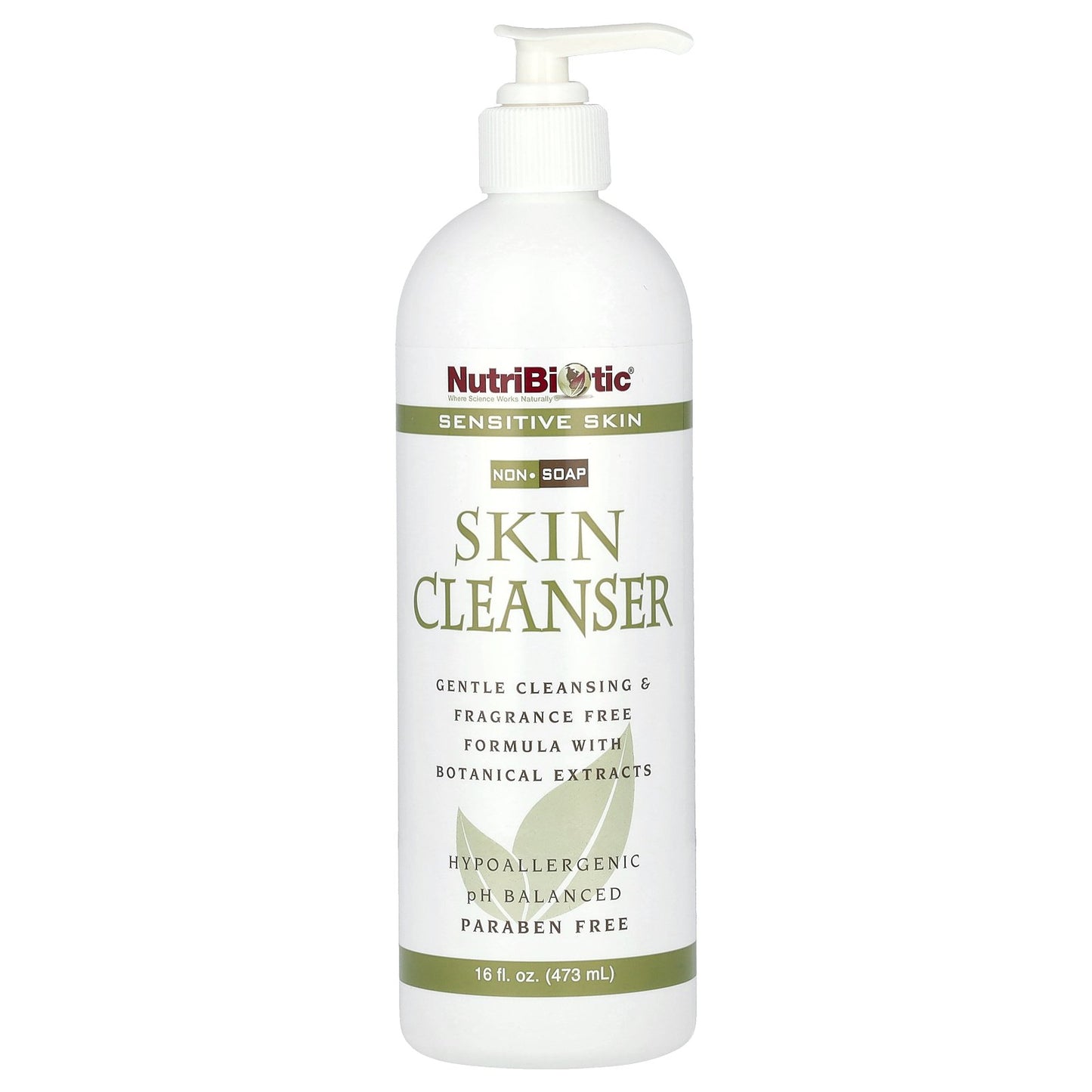 NutriBiotic, Skin Cleanser, Non-Soap, Fragrance Free, 16 fl oz (473 ml)