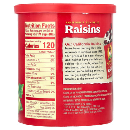 Sun-Maid, California Sun-Dried Raisins, 13 oz (369 g)