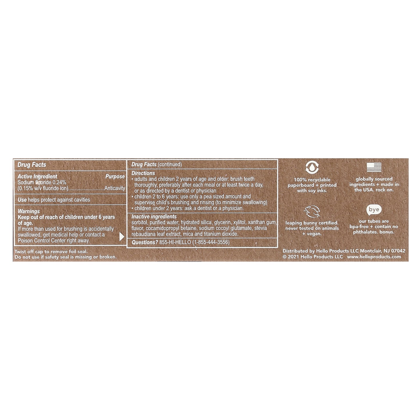 Hello, Kids, Fluoride Toothpaste, Dragon Dazzle, Ages 2+, Blue Raspberry, 4.2 oz (119 g)