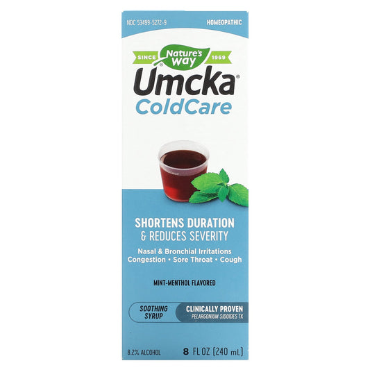 Nature's Way, Umcka, ColdCare, Soothing Syrup, Mint Menthol  , 8 oz (240 ml)