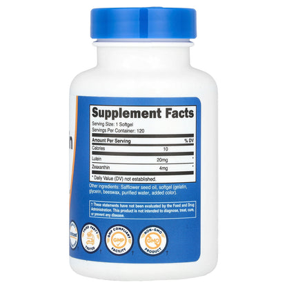Nutricost, Zeaxanthin with Lutein, 120 Softgels
