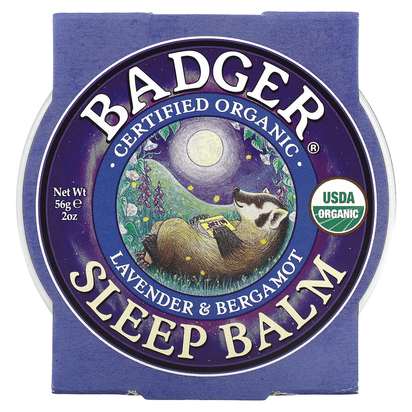 Badger, Organic Sleep Balm, Lavender & Bergamot, 2 oz (56 g)