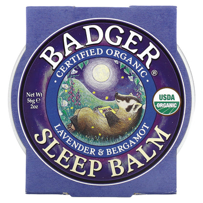 Badger, Organic Sleep Balm, Lavender & Bergamot, 2 oz (56 g)