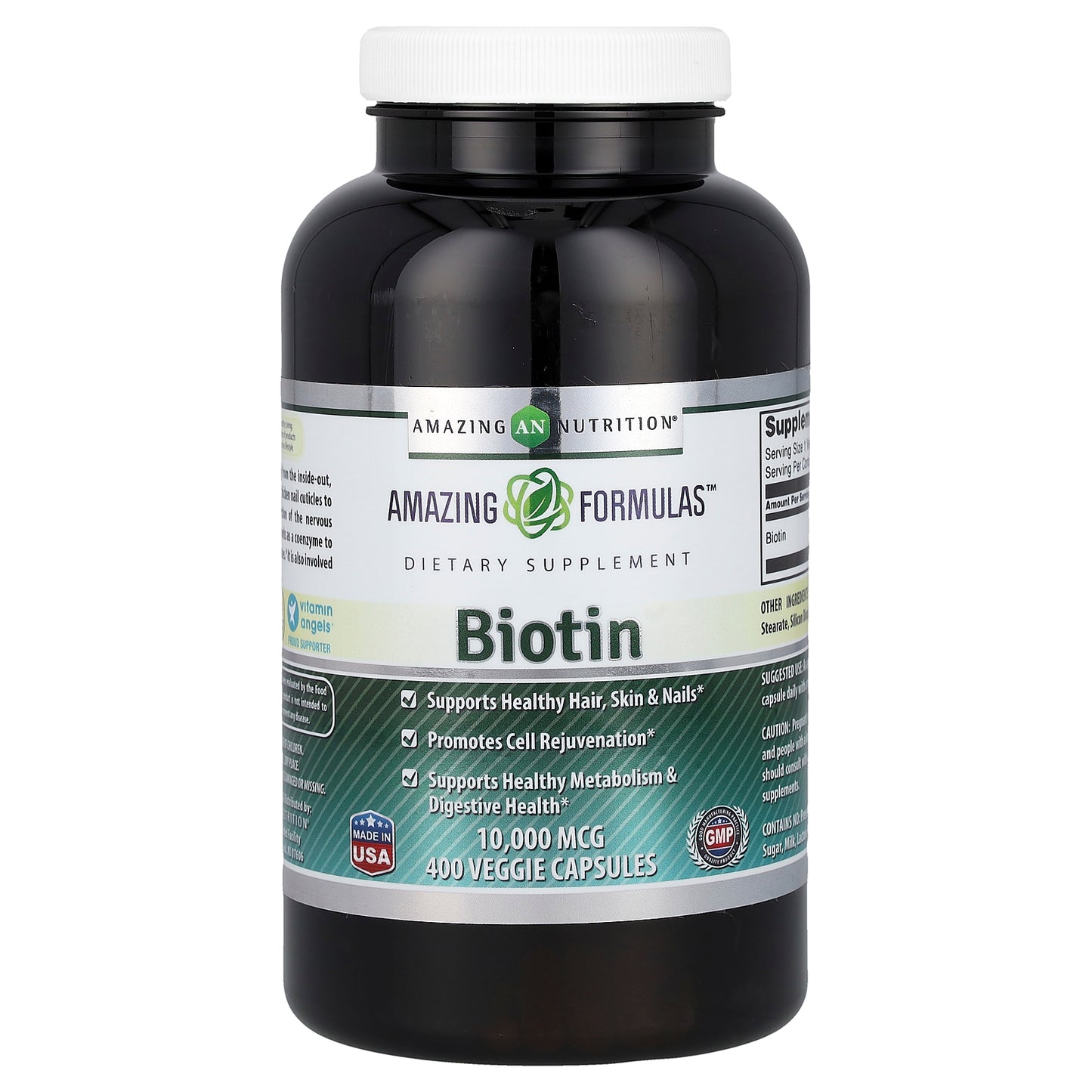 Amazing Nutrition, Biotin, 10,000 mcg, 400 Veggie Capsules
