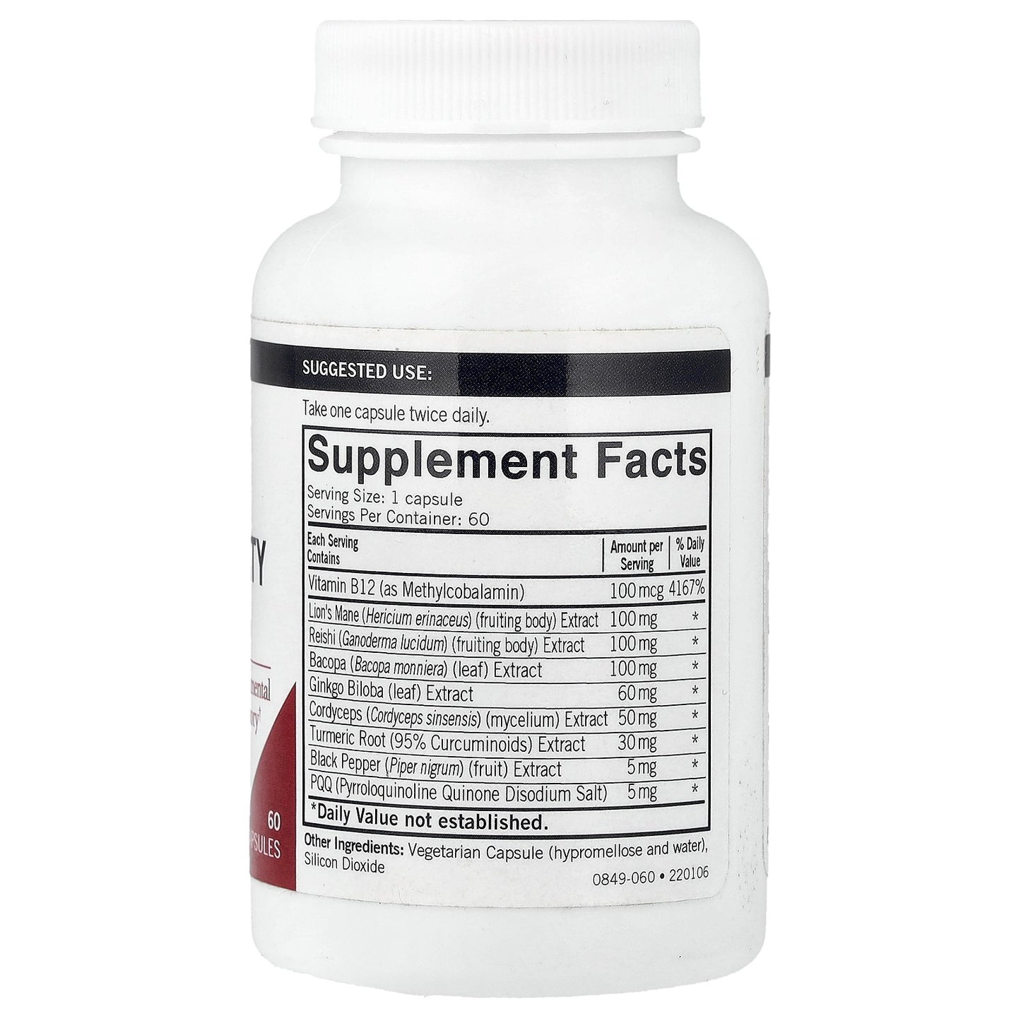 Kirkman Labs, Mushroom, Mental Clarity & Focus, 60 Capsules