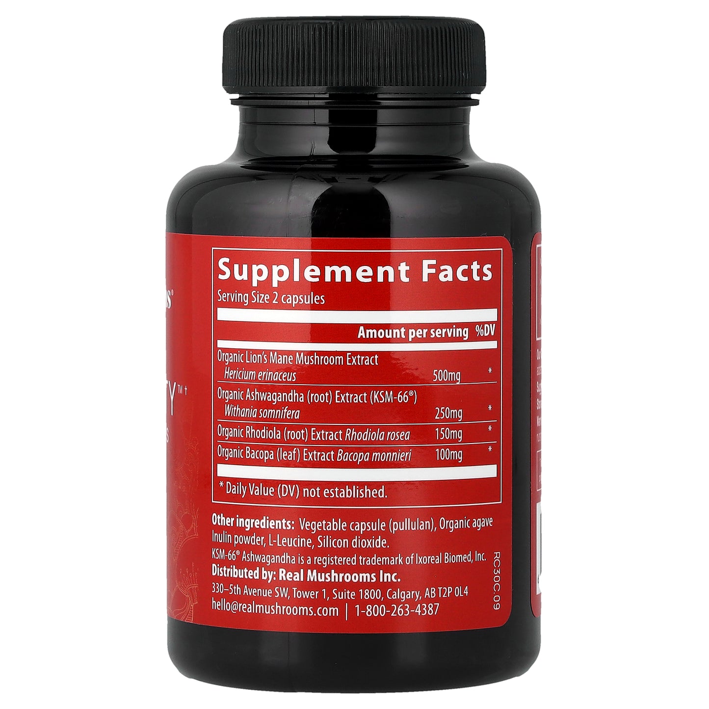 Real Mushrooms, RealClarity™, Mushrooms + Herbs, 60 Capsules