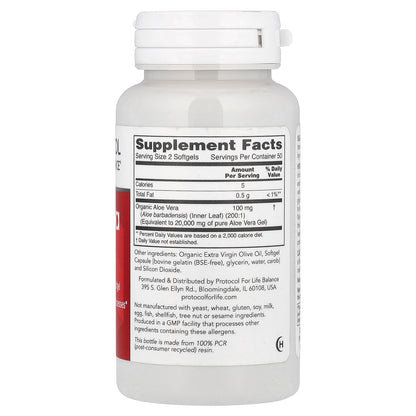 Protocol for Life Balance, Aloe Vera Gels, 10,000 mg, 100 Softgels