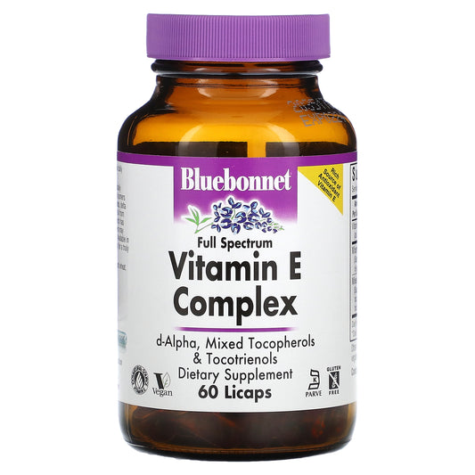 Bluebonnet Nutrition, Vitamin E Complex, Full Spectrum , 60 Licaps